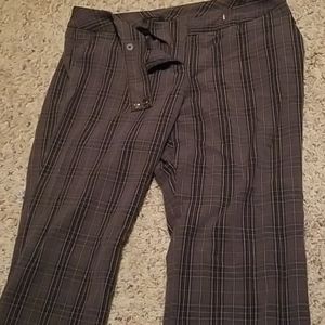 Gray Plaid Slacks